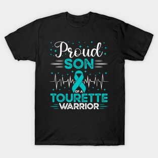 Proud Son Of A Tourette Warrior Tourette Syndrome Awareness T-Shirt